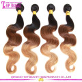 2015 Hot Sale 3 Tone Color 100% human ombre hair braiding hair For Black Women